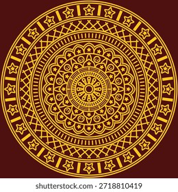 Decorative Mandala Pattern Art | Abstract Floral Geometry Ornament | Sacred Boho Symmetry Vector | Spiritual Decorative Artwork for Meditation and Interior Design