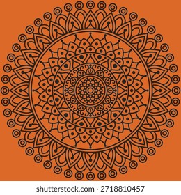Decorative Mandala Pattern Art | Abstract Floral Geometry Ornament | Sacred Boho Symmetry Vector | Spiritual Decorative Artwork for Meditation and Interior Design