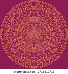 Decorative Mandala Pattern Art | Abstract Floral Geometry Ornament | Sacred Boho Symmetry Vector | Spiritual Decorative Artwork for Meditation and Interior Design