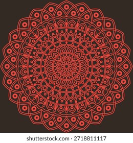 Decorative Mandala Pattern Art | Abstract Floral Geometry Ornament | Sacred Boho Symmetry Vector | Spiritual Decorative Artwork for Meditation and Interior Design