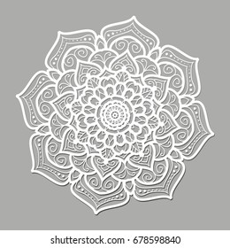 Decorative mandala pattern ethnic flower