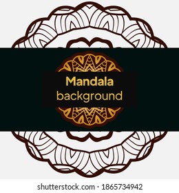 Decorative mandala. Mandala for print, poster, cover, brochure, flyer, banner. Vector illustration