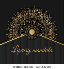 Decorative mandala for print, poster, cover, brochure, flyer, banner. Luxury mandala background with golden arabesque pattern Arabic Islamic east style