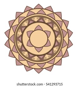 Decorative mandala round ornament.