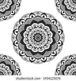 Plantilla de diseño de vector de mandala decorativa
