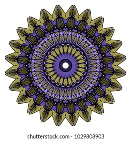 Decorative Mandala. vector illustration. For fashion, print, sticker, icon