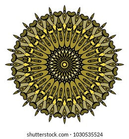 Decorative Mandala. vector illustration. For fashion, print, sticker, icon