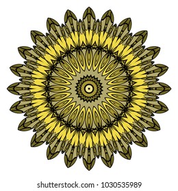 Decorative Mandala. vector illustration. For fashion, print, sticker, icon