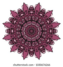 Decorative Mandala. vector illustration. For fashion, print, sticker, icon