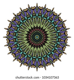 Decorative Mandala. vector illustration. For fashion, print, sticker, icon