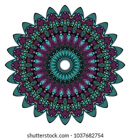 Decorative Mandala. vector illustration. For fashion, print, sticker, icon