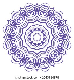 Decorative Mandala. vector illustration. For fashion, print, sticker, icon