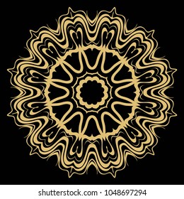 Decorative Mandala. vector illustration. For fashion, print, sticker, icon
