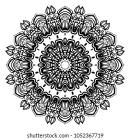 Decorative Mandala. vector illustration. For fashion, print, DESIGN, icon