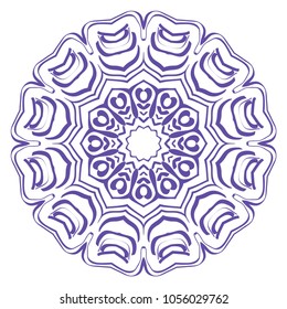 Decorative Mandala. vector illustration. For fashion, print, sticker, icon