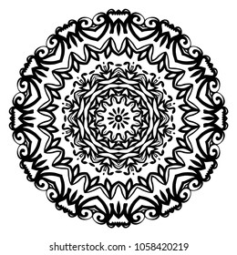 Decorative Mandala. vector illustration. For fashion, print, DESIGN, icon