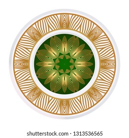Decorative Mandala. Vector Illustration. Isolated. Tribal Ethnic Ornament With Mandala. Anti-Stress Therapy Pattern. Indian, Moroccan, Mystic, Ottoman Motifs.