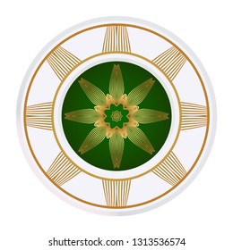 Decorative Mandala. Vector Illustration. Isolated. Tribal Ethnic Ornament With Mandala. Anti-Stress Therapy Pattern. Indian, Moroccan, Mystic, Ottoman Motifs.