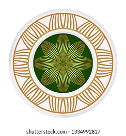 Decorative Mandala. Vector Illustration. Isolated. Tribal Ethnic Ornament With Mandala. Anti-Stress Therapy Pattern. Indian, Moroccan, Mystic, Ottoman Motifs.
