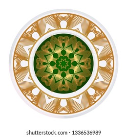 Decorative Mandala. Vector Illustration. Isolated. Tribal Ethnic Ornament With Mandala. Anti-Stress Therapy Pattern. Indian, Moroccan, Mystic, Ottoman Motifs.