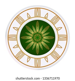 Decorative Mandala. Vector Illustration. Isolated. Tribal Ethnic Ornament With Mandala. Anti-Stress Therapy Pattern. Indian, Moroccan, Mystic, Ottoman Motifs.