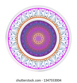Decorative Mandala. Vector Illustration. Isolated. Tribal Ethnic Ornament With Mandala. Anti-Stress Therapy Pattern. Indian, Moroccan, Mystic, Ottoman Motifs