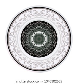 Decorative Mandala. Vector Illustration. Isolated. Tribal Ethnic Ornament With Mandala. Anti-Stress Therapy Pattern. Indian, Moroccan, Mystic, Ottoman Motifs