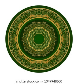 Decorative Mandala. Vector Illustration. Isolated. Tribal Ethnic Ornament With Mandala. Anti-Stress Therapy Pattern. Indian, Moroccan, Mystic, Ottoman Motifs