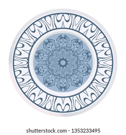Decorative Mandala. Vector Illustration. Isolated. Tribal Ethnic Ornament With Mandala. Anti-Stress Therapy Pattern. Indian, Moroccan, Mystic, Ottoman Motifs