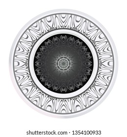 Decorative Mandala. Vector Illustration. Isolated. Tribal Ethnic Ornament With Mandala. Anti-Stress Therapy Pattern. Indian, Moroccan, Mystic, Ottoman Motifs