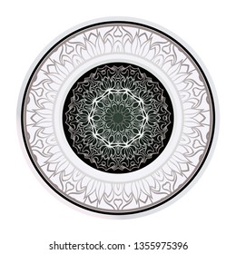 Decorative Mandala. Vector Illustration. Isolated. Tribal Ethnic Ornament With Mandala. Anti-Stress Therapy Pattern. Indian, Moroccan, Mystic, Ottoman Motifs