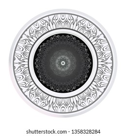 Decorative Mandala. Vector Illustration. Isolated. Tribal Ethnic Ornament With Mandala. Anti-Stress Therapy Pattern. Indian, Moroccan, Mystic, Ottoman Motifs