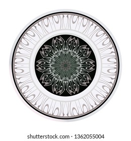 Decorative Mandala. Vector Illustration. Isolated. Tribal Ethnic Ornament With Mandala. Anti-Stress Therapy Pattern. Indian, Moroccan, Mystic, Ottoman Motifs
