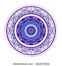 Decorative Mandala. Vector Illustration. Isolated. Tribal Ethnic Ornament With Mandala. Anti-Stress Therapy Pattern. Indian, Moroccan, Mystic, Ottoman Motifs