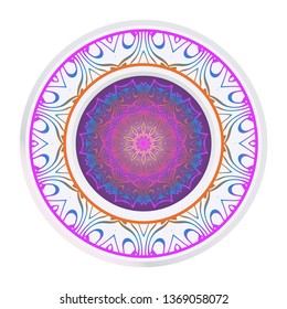 Decorative Mandala. Vector Illustration. Isolated. Tribal Ethnic Ornament With Mandala. Anti-Stress Therapy Pattern. Indian, Moroccan, Mystic, Ottoman Motifs