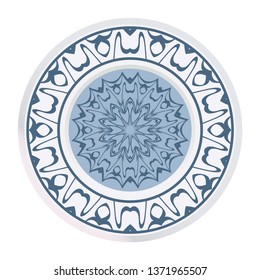 Decorative Mandala. Vector Illustration. Isolated. Tribal Ethnic Ornament With Mandala. Anti-Stress Therapy Pattern. Indian, Moroccan, Mystic, Ottoman Motifs