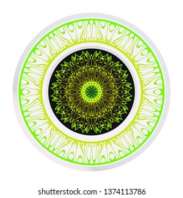 Decorative Mandala. Vector Illustration. Isolated. Tribal Ethnic Ornament With Mandala. Anti-Stress Therapy Pattern. Indian, Moroccan, Mystic, Ottoman Motifs