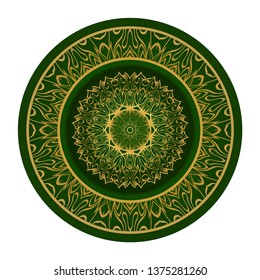 Decorative Mandala. Vector Illustration. Isolated. Tribal Ethnic Ornament With Mandala. Anti-Stress Therapy Pattern. Indian, Moroccan, Mystic, Ottoman Motifs