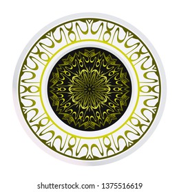 Decorative Mandala. Vector Illustration. Isolated. Tribal Ethnic Ornament With Mandala. Anti-Stress Therapy Pattern. Indian, Moroccan, Mystic, Ottoman Motifs