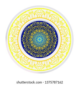 Decorative Mandala. Vector Illustration. Isolated. Tribal Ethnic Ornament With Mandala. Anti-Stress Therapy Pattern. Indian, Moroccan, Mystic, Ottoman Motifs