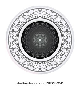 Decorative Mandala. Vector Illustration. Isolated. Tribal Ethnic Ornament With Mandala. Anti-Stress Therapy Pattern. Indian, Moroccan, Mystic, Ottoman Motifs
