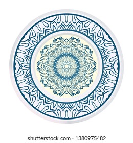 Decorative Mandala. Vector Illustration. Isolated. Tribal Ethnic Ornament With Mandala. Anti-Stress Therapy Pattern. Indian, Moroccan, Mystic, Ottoman Motifs