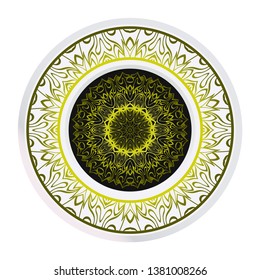 Decorative Mandala. Vector Illustration. Isolated. Tribal Ethnic Ornament With Mandala. Anti-Stress Therapy Pattern. Indian, Moroccan, Mystic, Ottoman Motifs