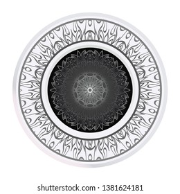 Decorative Mandala. Vector Illustration. Isolated. Tribal Ethnic Ornament With Mandala. Anti-Stress Therapy Pattern. Indian, Moroccan, Mystic, Ottoman Motifs