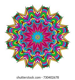Decorative Mandala. Vector illustration. For print, sticker, icon
