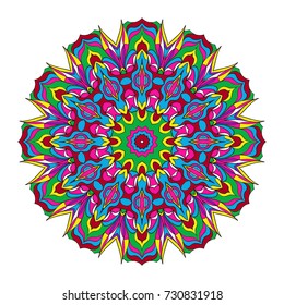 Decorative Mandala. Vector illustration. For print, sticker, icon