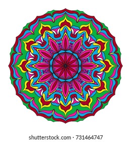 Decorative Mandala. Vector illustration. For print, sticker, icon
