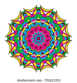 Decorative Mandala. Vector illustration. For print, sticker, icon