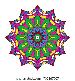 Decorative Mandala. Vector illustration. For print, sticker, icon