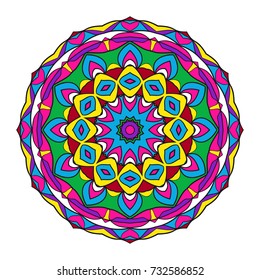 Decorative Mandala. Vector illustration. For print, sticker, icon